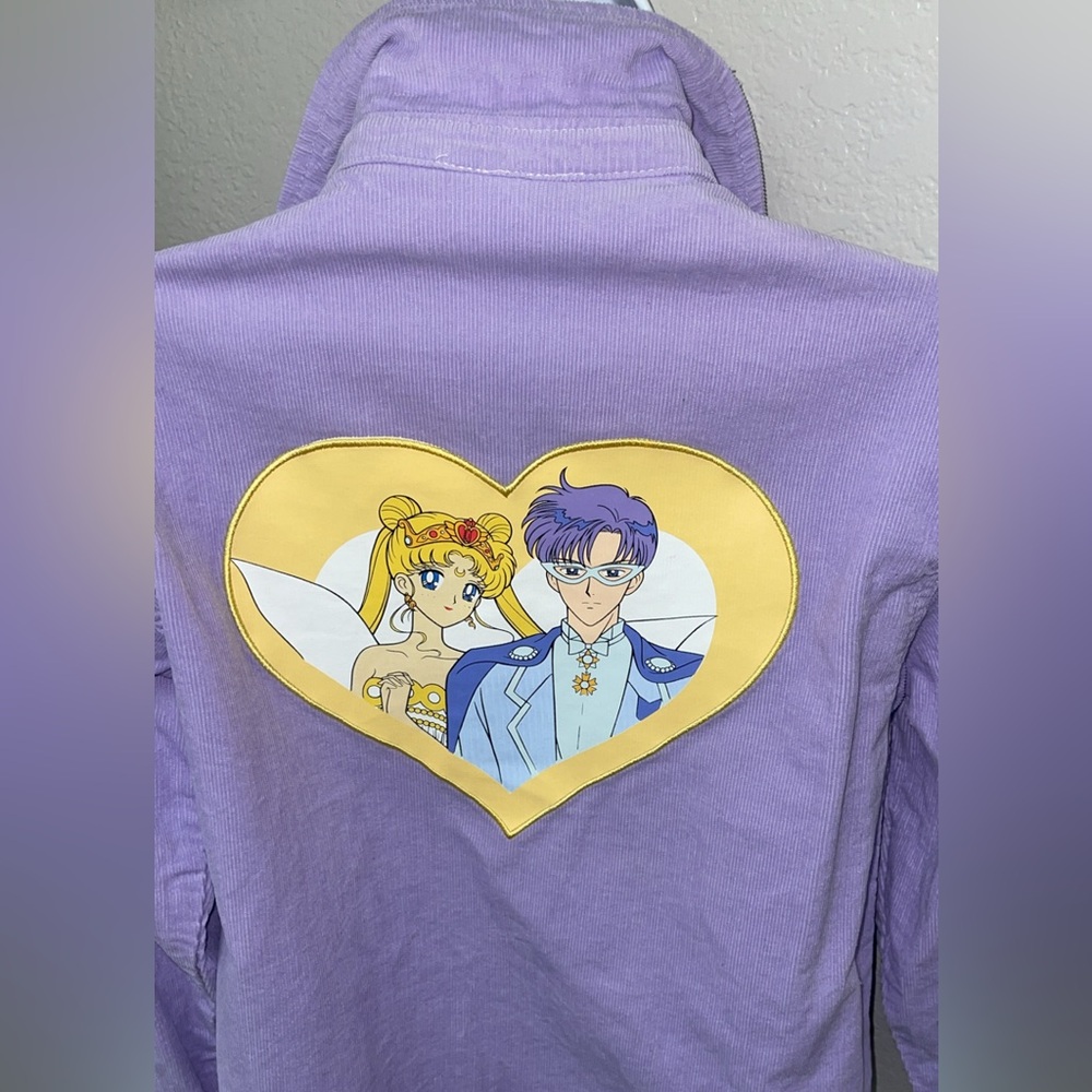Purple corduroy Sailor Moon 🌙 with Heart Design